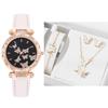 5-Piece Women’s Butterfly Quartz Wristwatch Jewelry Set - New Style Fashion Watches
