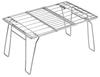 CAMPING MOON FD-22 Stainless Steel Extendable Field Rack for Camping