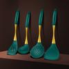 Silicone Kitchen Utensil Non-Stick Heat-Resistant Spatula Ladle for Cooking Baking Food-Grade Dishwasher Safe Cooking Tool with Hanging Hole