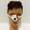 Hand-knitted Halloween funny colorful line mask and hat