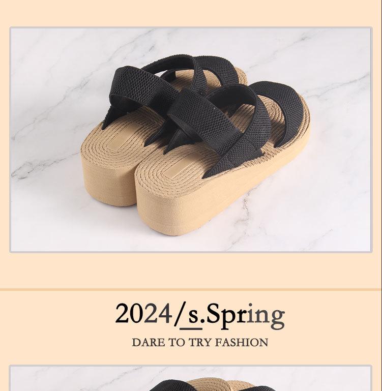 New Roman EVA Thick-Soled Lightweight Women's Closed-Toe Outdoor Sandals for Students - Height-Increasing and Comfortable