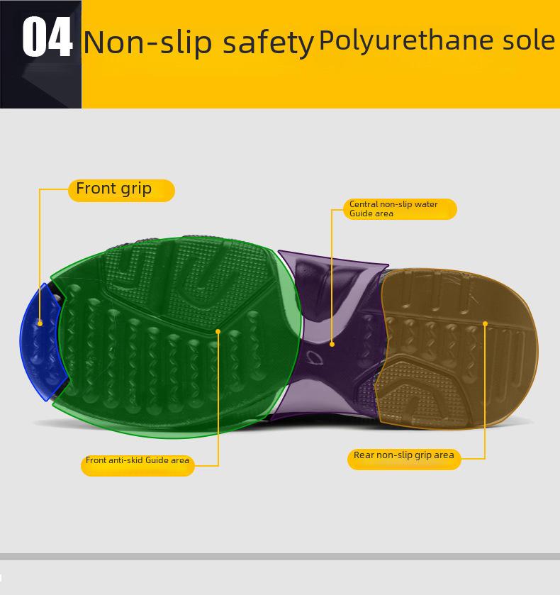 Men's Lightweight Safety Work Shoes: Anti-Smash, Anti-Puncture, Breathable, Non-Slip, Wear-Resistant.