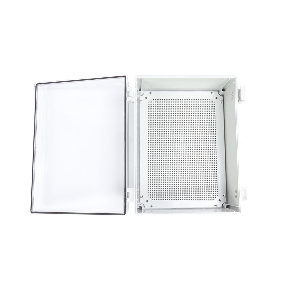 Elektrischer Anschlusskasten, 400 x 300 x 170 mm, IP66, wasserdicht, transparente Abdeckung, elektrisches Gehäuse