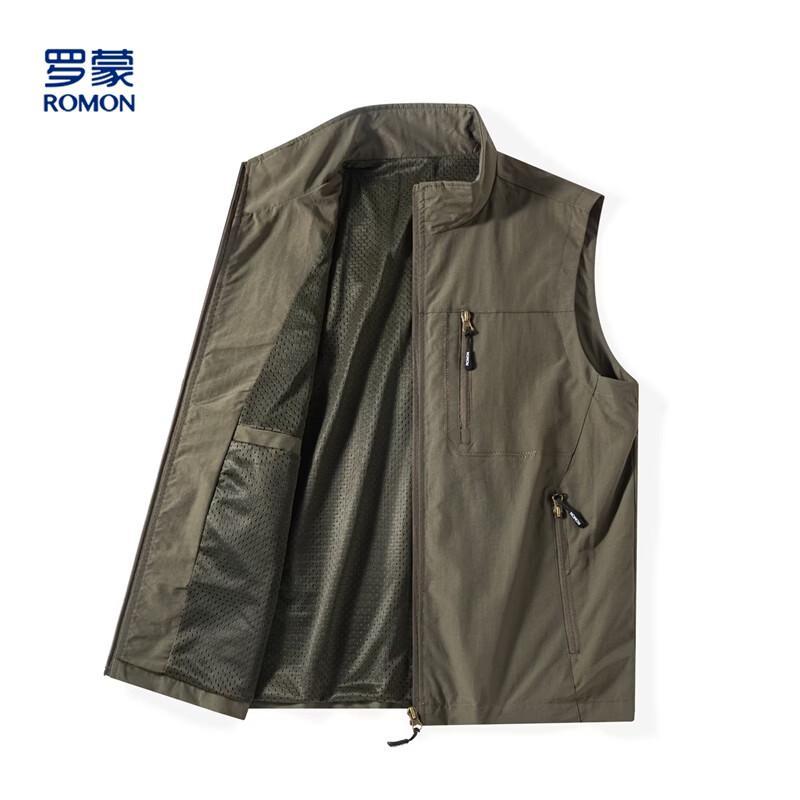 Luomeng Men s Workwear Multi-Pocket Vest L