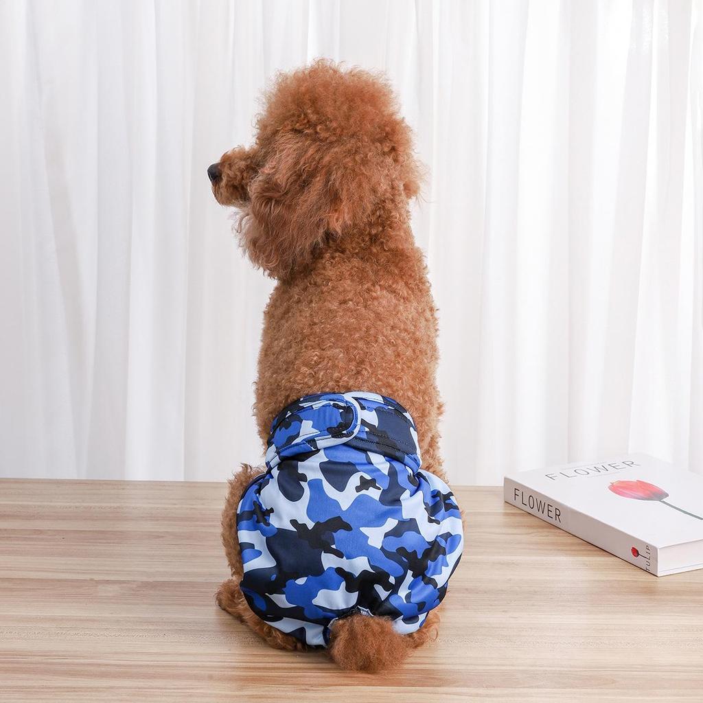 Plaid Washable Safety Diapers for Small Dogs