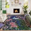 Living Room Peacock Carpet Non Slip Floor Mat Living Room Bedroom Floor Mat Sofa Tea Table Mat