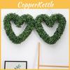 Artificial Christmas Wreath Handmade Green Leaf Plastic For Wedding Celebrations