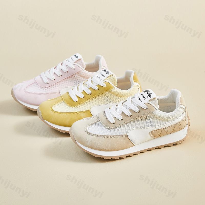 Fashion Women's Casual Sports Shoes Breathable Mesh Comfortable Non Slip Outdoor Running Shoes Platform Tennis Fashion Summer Sneakers