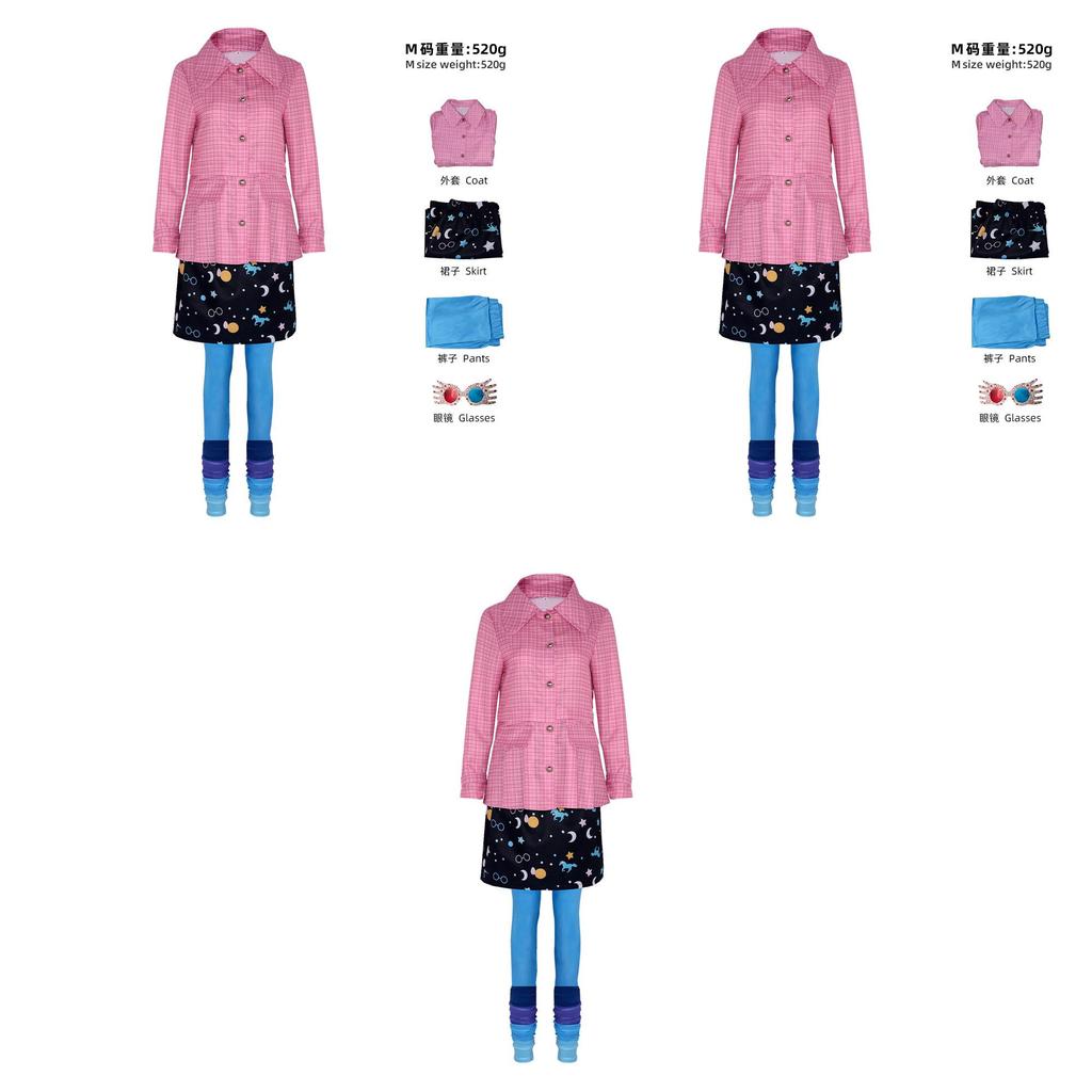 Stylish Luna Lovegood Cosplay Outfit In Xs-xxxl Sizes