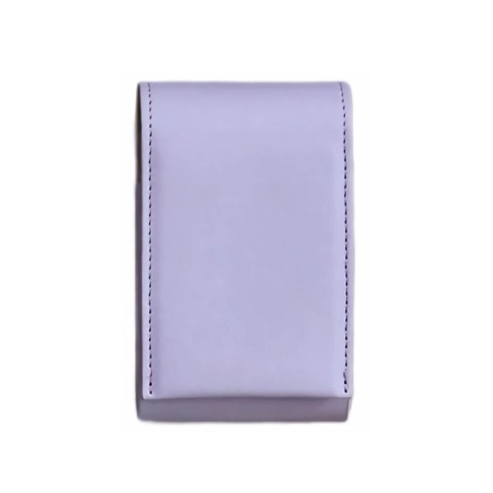 New PU Lipstick Bag With Mirror Mini Cosmetic Bag Portable Pouch Storage Makeup Bag Travel