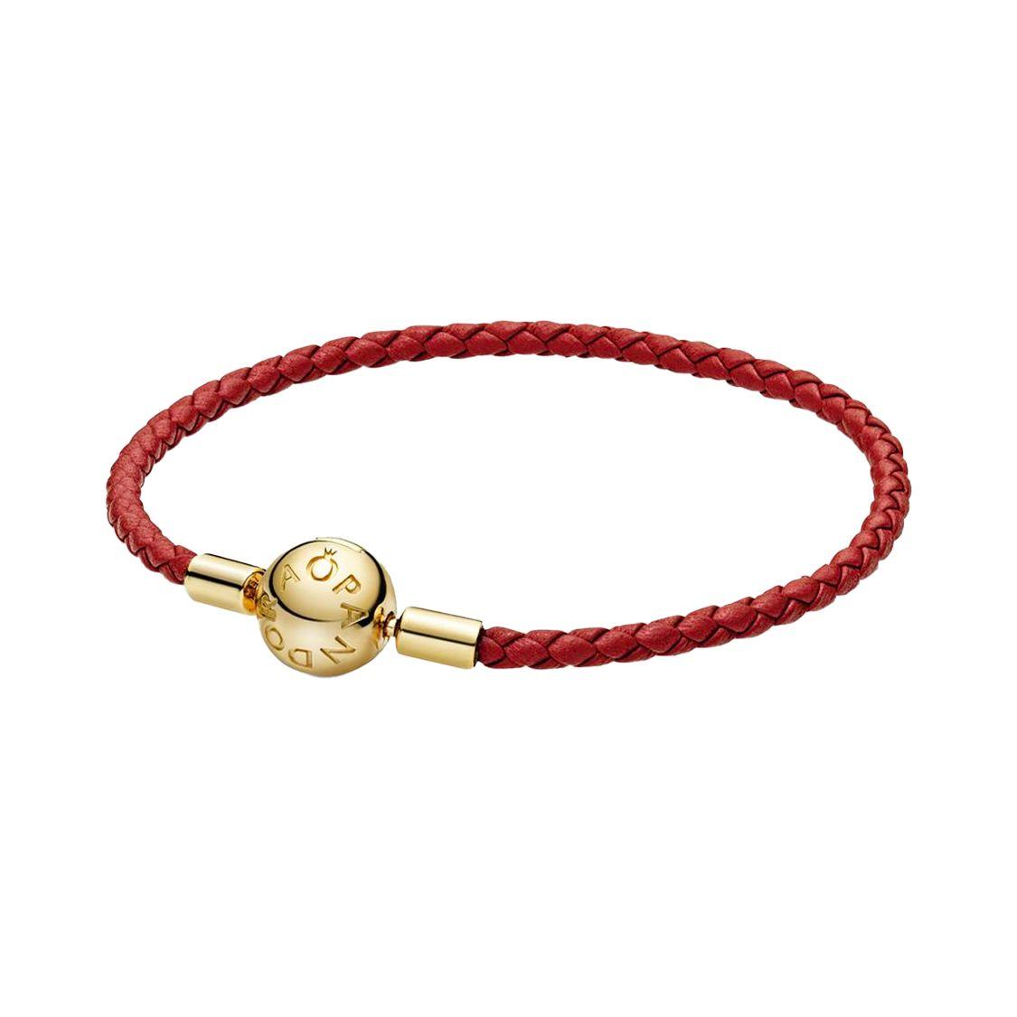 Pandora Moments Zodiac Red String Woven Bracelet Unisex Bracelet 568777C01 Box,17.5cm