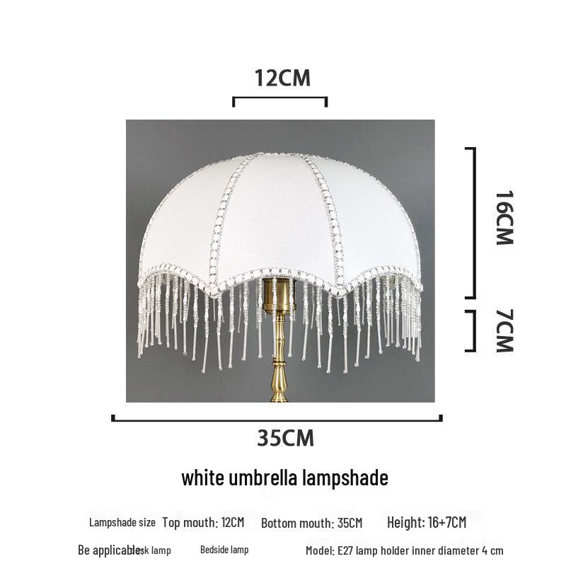 Retro Style Table Lamp with E27 Holder and Lampshade for Bedroom or Bedside