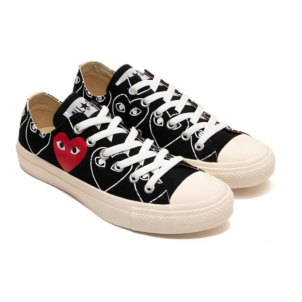 CDG x Converse Chuck Taylor All Star Multi Heart Black 'White Red' Men's 168983C