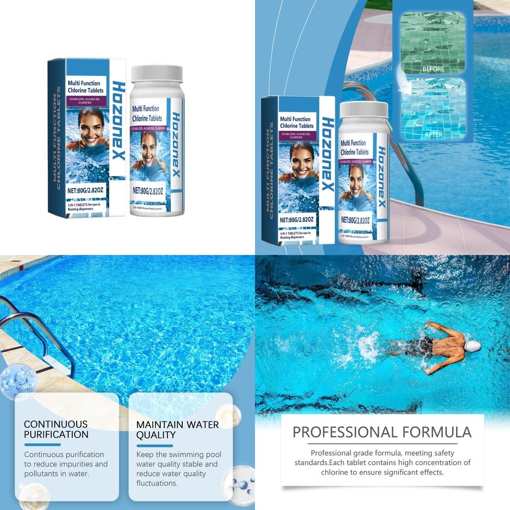 Pool Hozonex Multipurpose Cleaning Chlorine Tablets For Effortless Purification Water