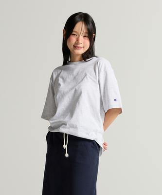 CHAMPION C-Logo Uni Short Sleeve T-Shirt Light Grey