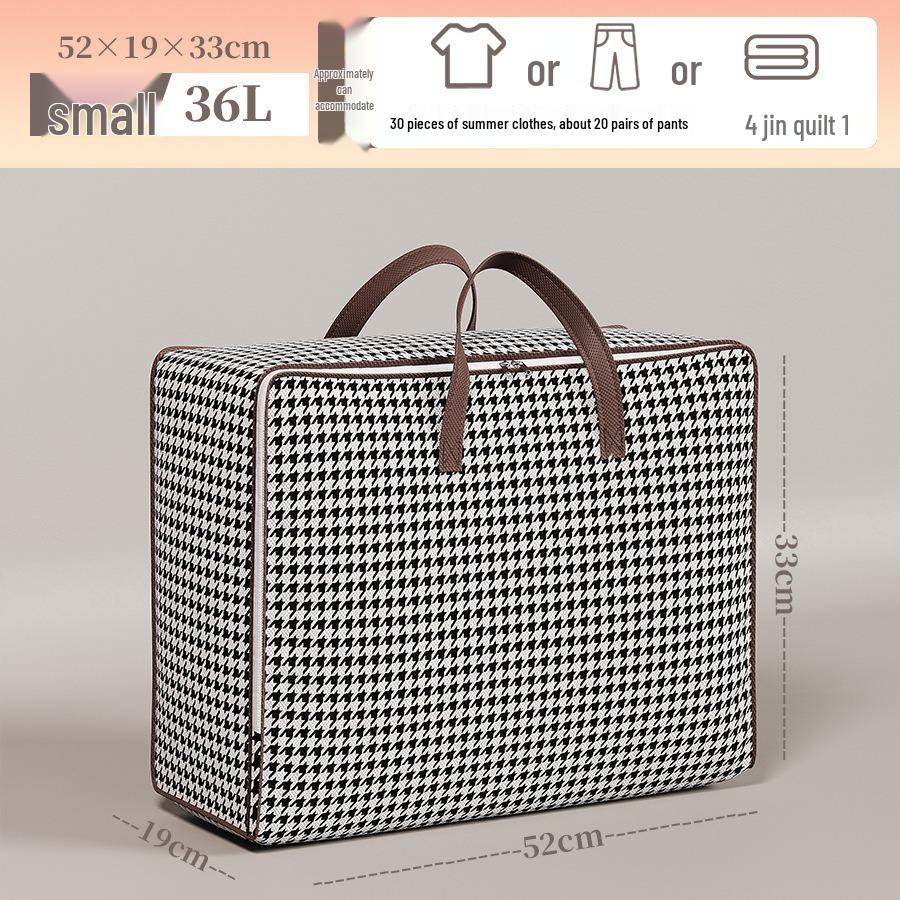 

Сумка для хранения и организации одежды в клетку «гусиная лапка»: Складная, влагозащищенная сумка для одеяла для спальни