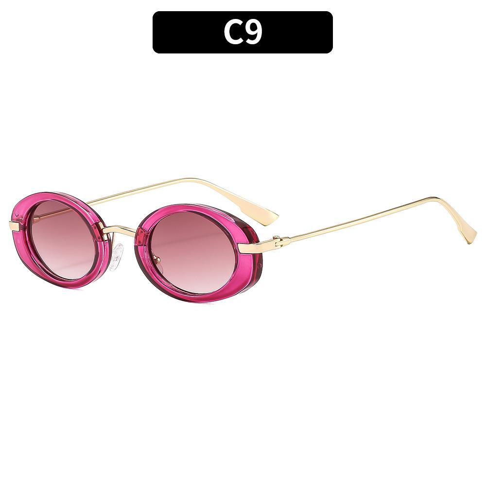 Rimless Sunglasses Women Luxury Brand Metal Frame Black Small Oval Sun Glasses Unsiex Elegant Shades UV400
