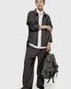 YOUTH Fine Wool Waist Line Pants - Khaki Gray
