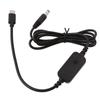 Universal USB C To 5V 9V 12V 15V 20V 5.5x2.1mm Power Cable with Output Voltages Display for LED Light Modems CCTV Camera