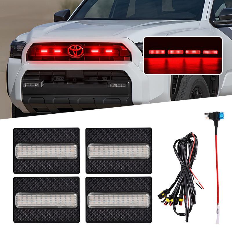 LED Daytime Running Lights for 25 Toyota 4Runner Models - TRD SR5 Grille, Small Yellow