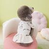 Pet Clothing Dog Dress Spring/Summer Bear Pattern Cute Teddy Small Dog Princess Dress Pet Clothing Chihuahua Skirt