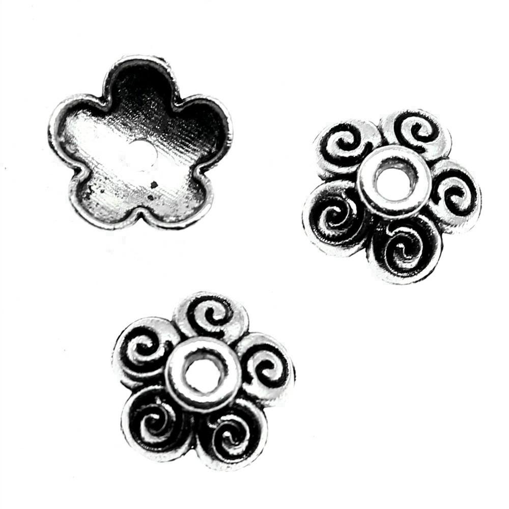 Flower Bead Cap Spacer Findings Ornate Covers For DIY Jewelry Making Materials