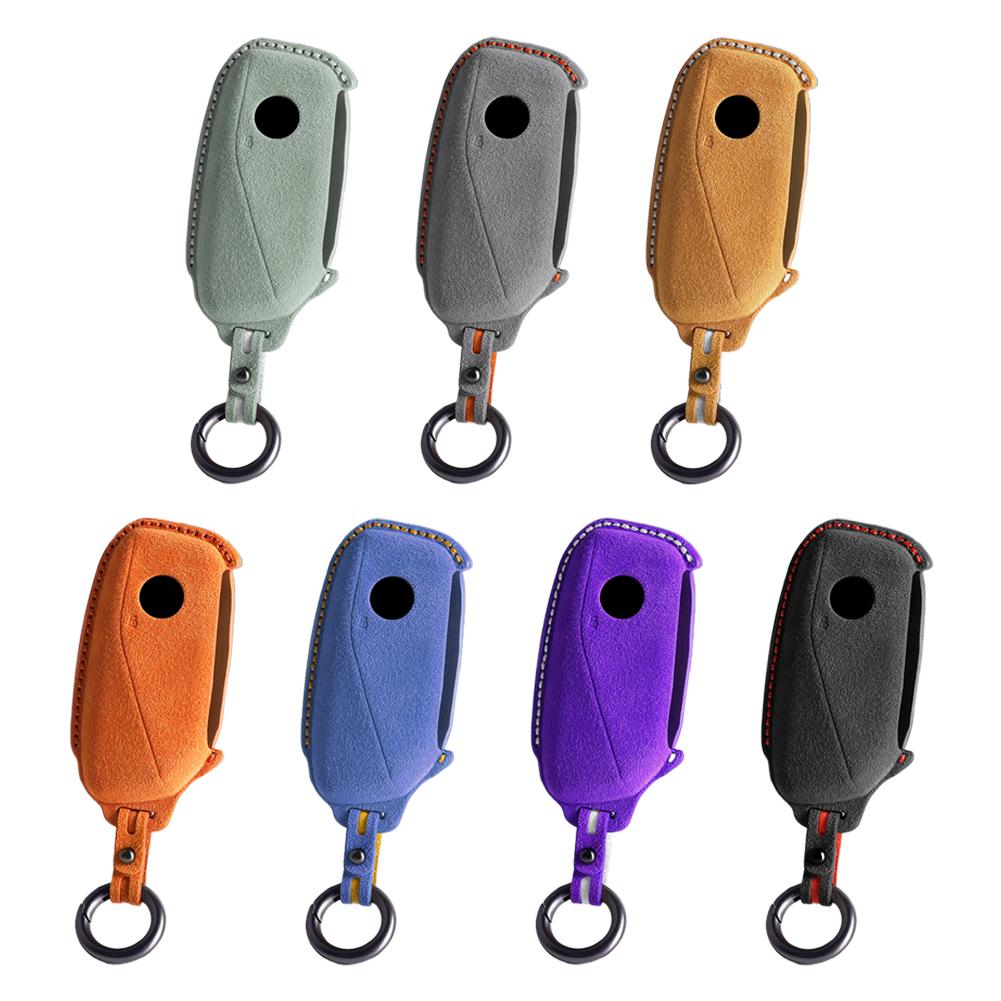Car Key Case Cover For BMW Series 7 735 I 740 Li X7 X1 U11 2024 I7 G07 LCI XM Keychain Accessories Protector Shell