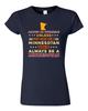 Junior Sei immer du selbst, es sei denn, du kannst Minnesotaner sein Stern Weiß DT T-Shirt Tee Unisex T-Shirt