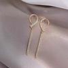 Silver Needle Elegant Diamond-encrusted Long Fringed Earrings Niche Temperament Versatile Earrings Simple Light Luxury High-end Earrings Women