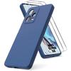 Silicone Case - Xiaomi - Redmi Note 12 Pro 5G - Navy Blue - Screen Protector - Ultra Slim