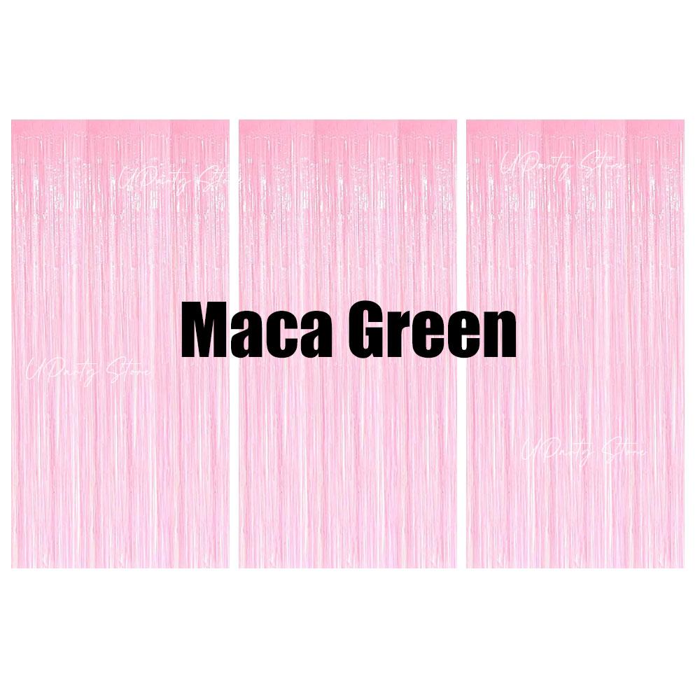 3Pcs Silver Foil Fringe Curtains 10 Colors Metallic Rose Gold Tinsel Streamer Curtains for Birthday Wedding Party Backdrop Decor