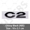 ABS C2 C4 C5 Heckklappen Emblem Logo Plakette Für Citroen C2 C4 C5 Auto Styling Heckklappen Aufkleber Emblem Heckklappen Aufkleber Zubehör ait256