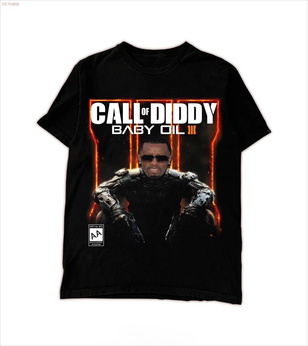 

Лето 2026 Мужская Женская Call of Diddy Вечеринка Мозговая Гниль Сигма Футболка с Длинным или Коротким Рукавом 4XL
