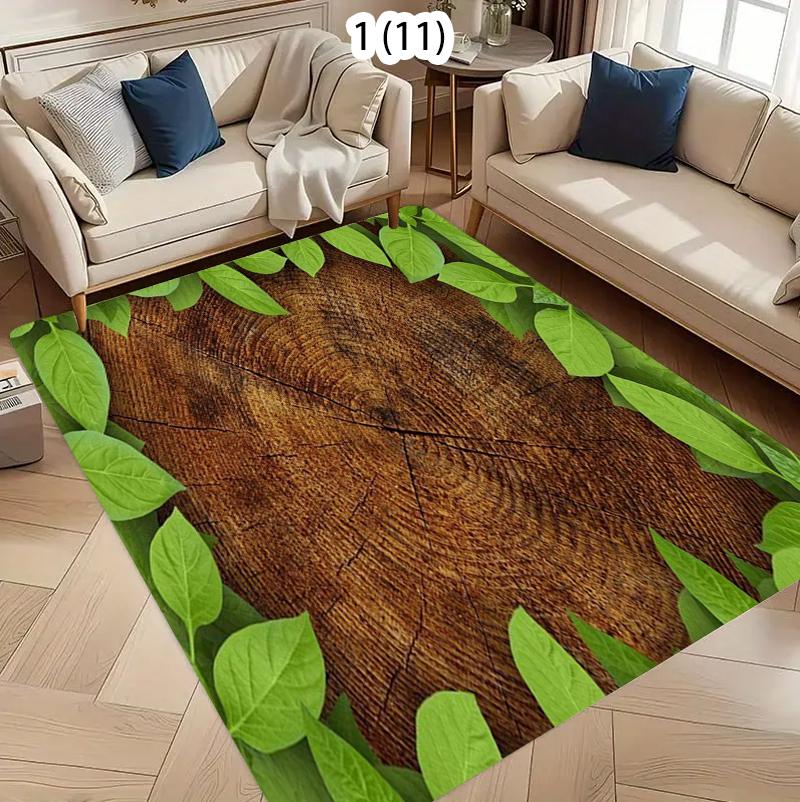 Natuur Wilde Gras Vloerkleed Kunst Schilderij Meisjes Patroon Antislip Mat Groen Schilderachtig Decoratief Tapijt voor Huis Woonruimte 40x60cm