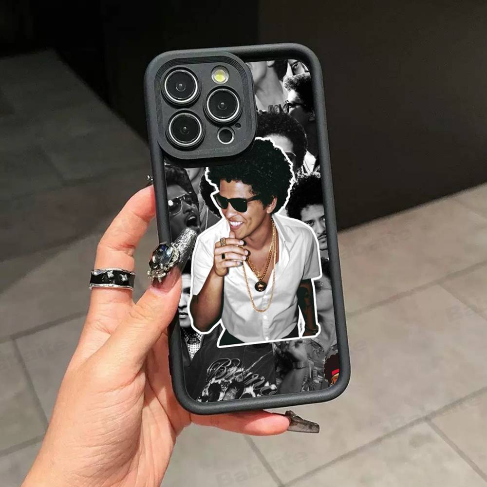 

B-Bruno M-Mars Singer Phone Case For IPhone 16 15 14 Plus 13 12 11 17 Pro Max Pro Soft Cover iPhone 15pro max