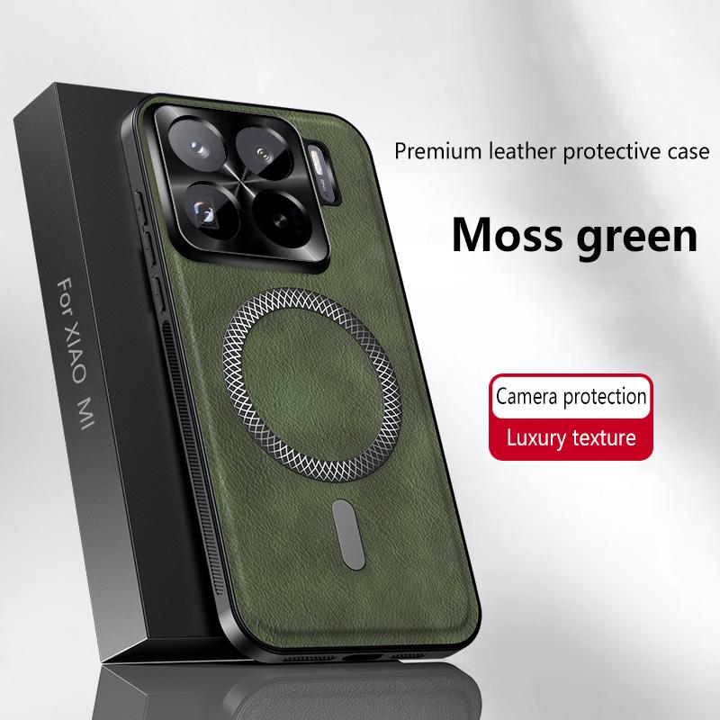 Magnetic Case for Xiaomi Mi 15T 14T Pro 15T 14T 13T Cover Leather Soft Shockproof Mag-safe Metal Camera Protector Shell Fundas