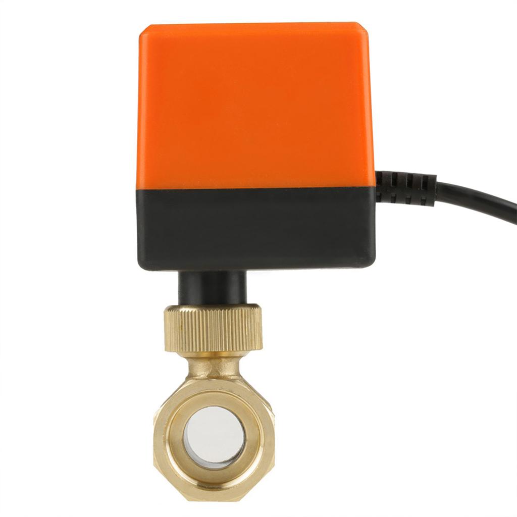 DC12V G3 4  DN20 2 Way Brass Motorized Actuator Ball Valve for Air Conditioner