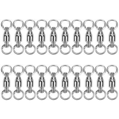 High Strength Stainless Steel Fishing Swivel Rolling Snap Lure Connectors Tackle Accessories