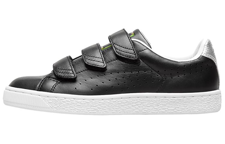 PUMA Basket Strap Explosive Black White Women s 362741-01 35.5