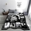Black and White Actress Collage Blanket for All Seasons Blanket Lunch Break Throw Gift