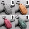 Leather Car Key Case Cover Holder Keychain Shell for Buick Verano Envision Avenir Lacrosse Regal Encore Excelle Enclave Anthem