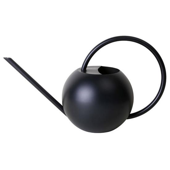 

Лейка однотонная с длинным носиком из нержавеющей стали, лейка для комнатных и уличных растений, лейка для сада чёрный