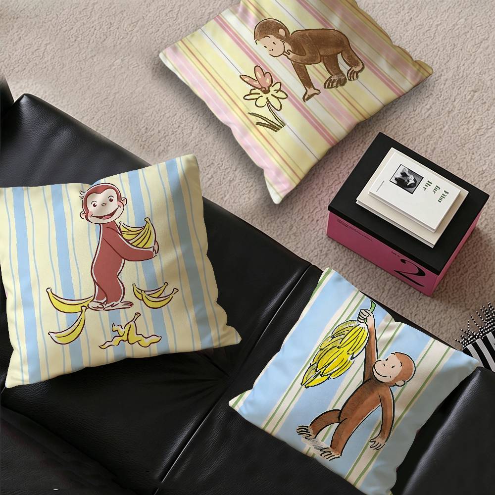 MONKEY CARTOON C-Curious GeorgeS pillow cover sofa cushion cover home room decoration children gift