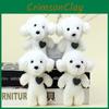 Miniature Teddy Cute Dog Plush Keyring Stuffed Poodle Toy Heartshaped Puppy