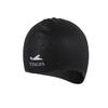 YINGFA Silicone Swimming Cap, Ear Protection, Concave Design, Non-Slip, Black