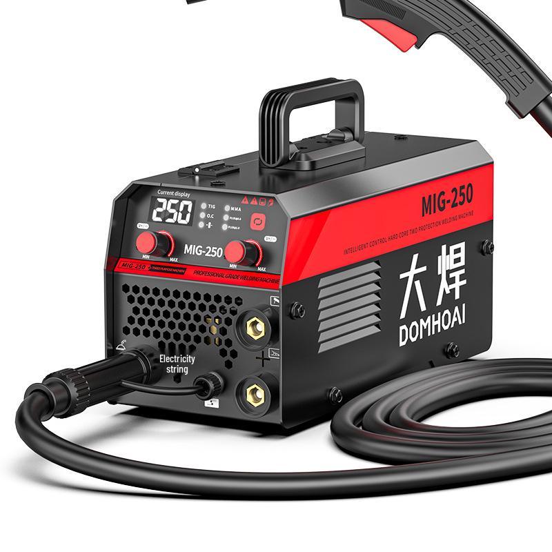 Universal 220V Three-in-One Gasless MIG/MAG Welder for Home Use - Manual & Gas Shielded Welding Full Set.