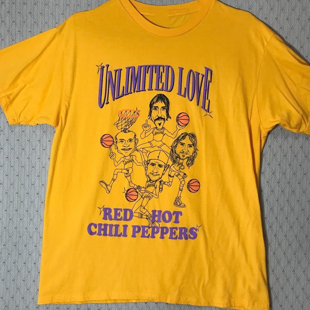 

Retro Yellow Red Hot Chili Peppers Unisex Black S-235XL Shirt 20D1840 Unisex T-Shirt XXL
