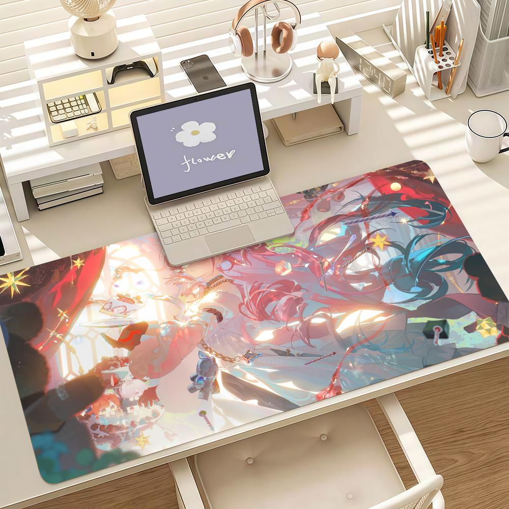 Game Wuthering Waves Denia Mouse Pad Anti Slip Rubber Edge Locked Thickened Laptop Gaming Desk Mat
