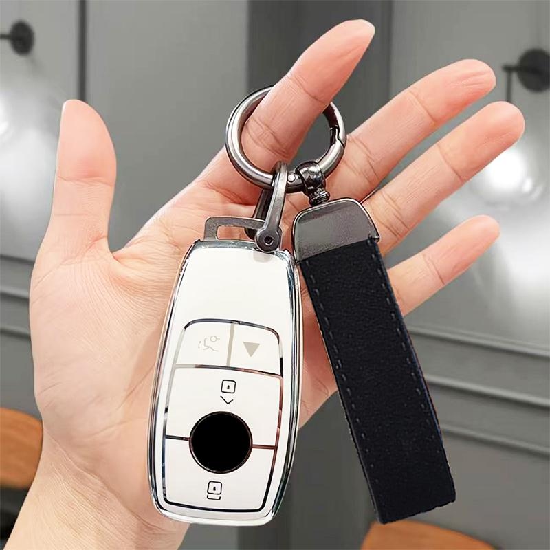 Shell Keychain Tpu Car Smart Key Cover Case For Mercedes Benz Cle W205 W213 W222 X167 W177 A C E S G Class Glc Cla Glb 200