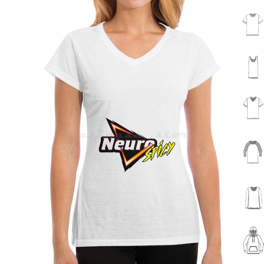 Neurospicy T Shirt Cotton Men Women DIY Print Neurodivergent Neurodiversity Autism Autistic Autie Aspie Adhd Audhd Neurotype